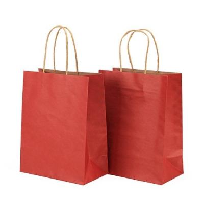 China Amazon Recyclable Hot Sale Accept Custom Brand Cheap Kraft Shopping Bag for sale