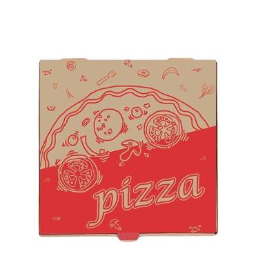 China Disposable Custom Design 14 Inch 18 Inch Pizza Box Brown Pizza Box for sale