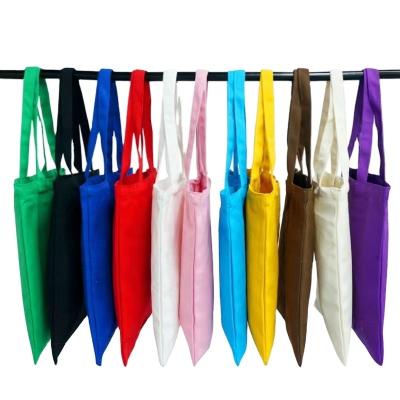 China Wholesale Customized 100% Plain Cotton Tote Canvas Bags Eco-Friendly With Custom Printed Logo And Pocket for sale