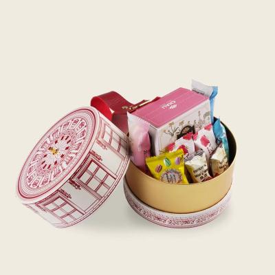 China New Design Materials Low Price Special Promotional Ribbon Recycled Cute Round Birthday Gift Box for sale