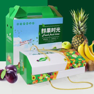 China New Recycled Material Design Special Custom Printed Cardboard Fruit Packing Box High Quality Cardboard for sale