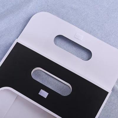 China Recycled materials hot promotion, environmental protection transparent flip window pvc exquisite gift box for sale