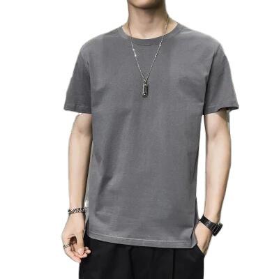 China Viable Wholesale Men's Viable Loose Fashion Summer Southeast Asia Loose Fashion T-shirt Men's Round Neck T-shirt 100% Cotton for sale