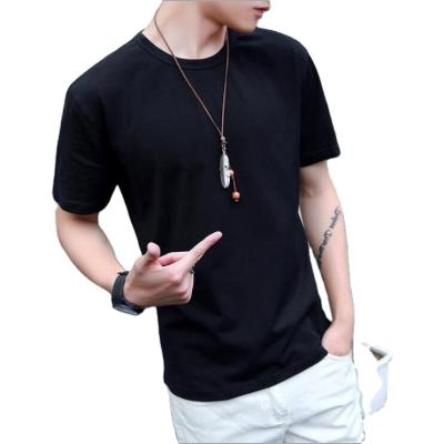 China Low Price Fashion Trend Fashion Trend Round Neck Anti-Shrink T-shirt Hot Selling Southeast Asian OEM Black White for sale