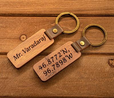 China Wholesale Wooden Key Chain Engraved Wooden Key Chain Favorable Prices Wholesale Wooden Key Ring With Name for sale