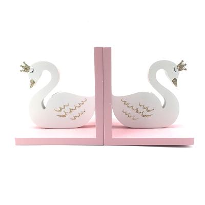 China Hot Selling Wooden Home Student Decoration Book End Holder Animal Book End Holder Gift for sale