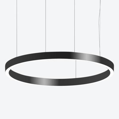 China Circular Suspended Ceiling Light Circular Aluminum Profile LED Desktop Pendant Ring Light for sale