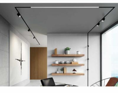 China Modern Recessed Surface Mounted Magnetic Track Linear Magnetic Rail Lighting System for sale