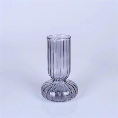 China New Style Clear Flower Bud Terrarium Glass Vase Color Floral Contemporary Hot Selling Glass Vase for sale