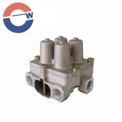 China Original Aluminum Quadruple Valve 9347140100 9347140130For Daf Wabco Guard Truck for sale