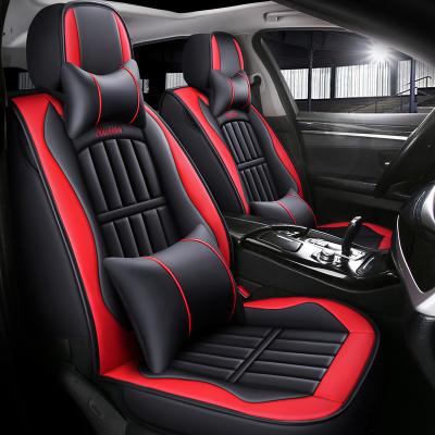 China Luxury Luxury Car Seat Covers Trim Leather Universal Car Seat Cover Full Set Car Seat Protector for sale