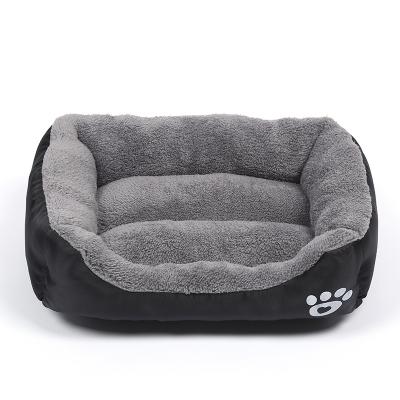 China Ultra Soft Waterproof Luxury Waterproof Cat Bed Washable Dog Bed Rectangle Pet Bed for sale