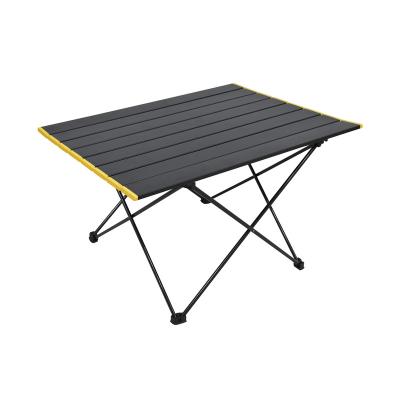 China Aluminum. Custom Folding Camping Logo Outdoor Portable Roll Up Mini Picnic Aluminum Folding Compact Camping Table Ultralight Table With Bag for sale