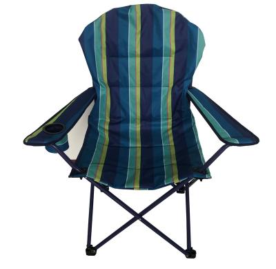 China Large Size For Big Boy Deluxe Folding Camping Chairs Heavy Duty Lumbar Back Supports 300 Pounds Beach Chair Camp Folding Padded Arms for sale