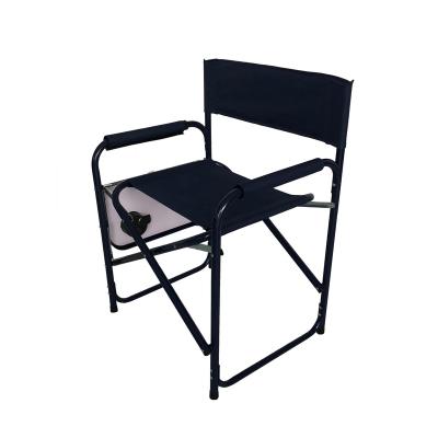 China Lightweight Classic Director Camping Chair With Table Raising Metal Finish Portable Chair With Strong Structure for sale