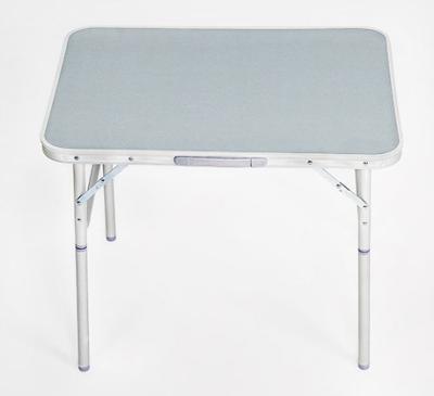 China Modern Height Adjustable Aluminum Frame Camp Table Lightweight Folding Portable MDF Outdoor Desk for sale