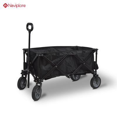 China Portable Four Wheel Camping Trolley Folding Camping Trolley Garden Accessory Trolley for Picnic, Shopping, Sightseeing for sale