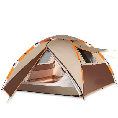 China Easy Folding Automatic Quick - Set - Up 3-4 Person Double Layers Leisure Camping Tent for sale