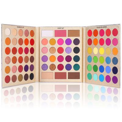 China Natural Eyeshadow Palette Gift Set 86 Colors Matte Shimmer Eye Shadow Highlighters Contour Blush Powder All In One Makeup Palette for sale