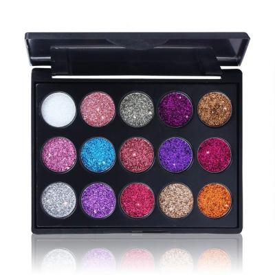 China Natural 15 Colors Shimmer Eyeshadow Palette Shimmer Eye Makeup Palette Ultra Pigmented Long Lasting Makeup Eyeshadow Palette Waterproof for sale