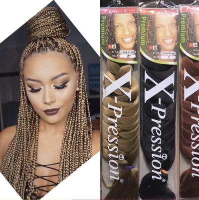 China I-Tip Hair Amazon Best Seller 165g Monochromatic Synthetic Crochet Reggae Hip Hop Boxing Braiding Hair Extension for sale