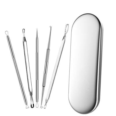 China Easy Tool Kit Zit Acne Extractor Tool Blackhead Remover Tool Snap Button for Face Whitehead Blemish Extraction for sale