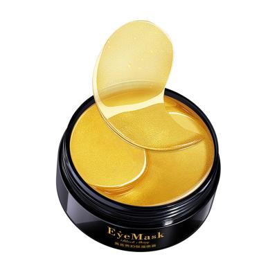 China Gold Portable Eye Masks With Collagen Under Eye Patches, Dark Circles Under Eye Gel Treatment Masks for sale