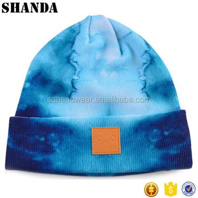 China Casual Plain Ski Custom Knit Skull Beanie White Cuff Dye Sublimation Print Sport Casual Plain Ski Custom Knit Skull Beanie for sale