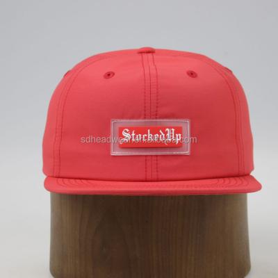 China COMMON new style custom design nylon unstuctured rubber baseball cap for sale