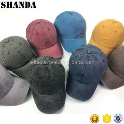 China COMMON Canvas Washed 6 Panel Unsturetured Dad Hat With Metal Buckle And Tuck In for sale