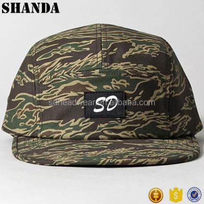 China COMMON Tiger Stripe Camouflage 5 Blank Panel Cap Custom Design for sale