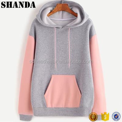 China Anti-pilling Heather Gray Pocket Women Basketball Hoodie Custom Made High Quality for sale