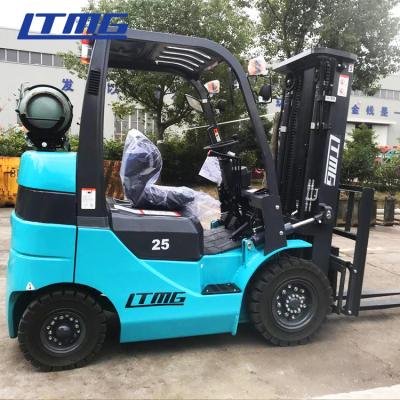 China solid tyre triplex mast lpg gasoline Forklift , Material Handling Truck for sale