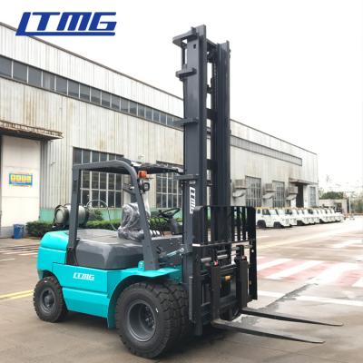 China EPA Approved 4 Tonne Gasoline Forklift Truck Material Handling Machines Dual Front Tires for sale