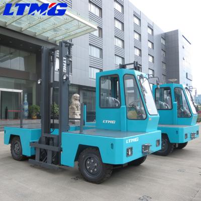 China LTMG Electric Side Loader Forklift Truck 3 Ton Wtih 4.8m Mast 500mm Load Centerside lift fork truck for sale