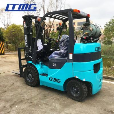 China EPA Approval Engine Gasoline Forklift Truck , 2.5 Ton Lpg Forklift BLUE for sale