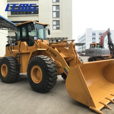 China 5t wheel loader Articulated boom loader with joystick,rock bucket,weichai engine for sale