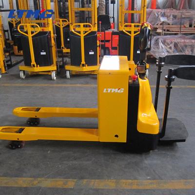 China Heavy Duty Stand On Electric Pallet Jack , 3 Ton Warehouse Pallet Trucks for sale