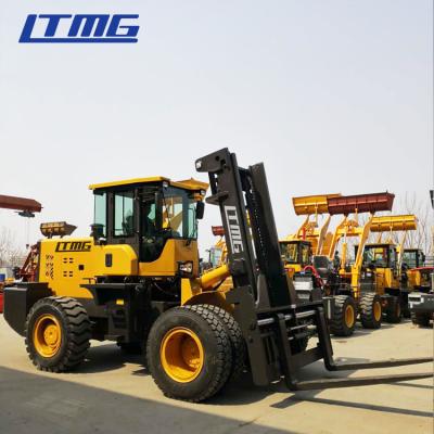 China Nice Design10 Ton All Wheel Drive Forklift , 10k All Terrain Forklift Xichai Engine for sale