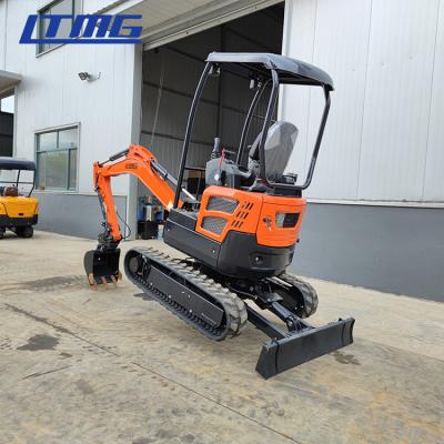 China Cubeta de 1.6 toneladas de 1.8 toneladas Digger Mini Crawler Excavator pequeno hidráulico de China sem cauda nenhuma cauda à venda