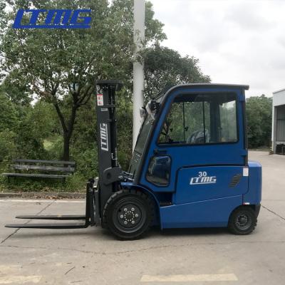 China LTMG warehouse clean energy electric forklift 3ton 2.5ton 2ton solid tires side shift 4800mm mast for sale