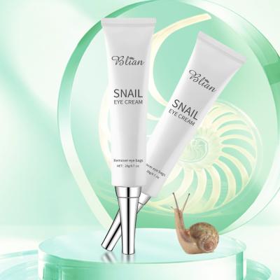 China Anti-wrinkle snail whitening restorative eye cream remove dark circles fade fine lines for sale