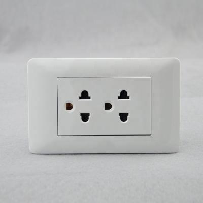 China 110V-250V 118*75mm Multi-Function 6 Pin Residential/Multi-Purpose Type Peru Mexico American Standard Style Socket for sale