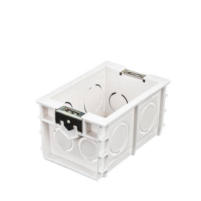 China Residential / multipurpose cheap electrical caja derivacion medium size pvc junction box box 118 wall switch mount box pvc socket wall white color for sale