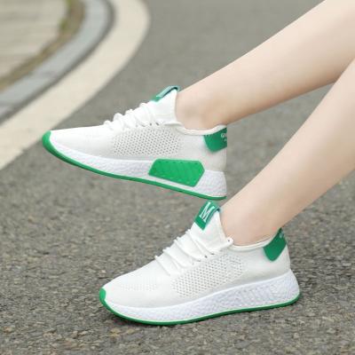 China Cushioning 599 Flat Walking Shoes Knitted Breathable Zapatos Women Running Shoes Girls Platform Shoes for sale