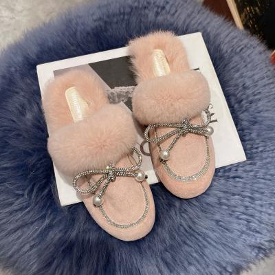 China Cushioning Fur Casual Soft Indoor Shoes Kh-A182 Set Shoes Women Sandal Shoe Open Toe for sale