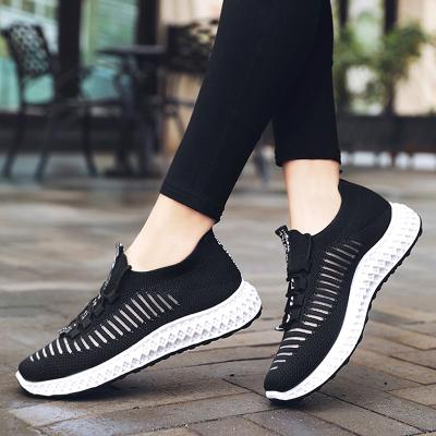 China Fashion Trend DZ-8 Casual Trendy Anti-skid Knit New Style Walking Shoes Yellow Women Sneakers Shoes 2021Women for sale