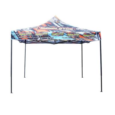 China Steel with black speckled paint OEM/ODM 3x3m waterproof steel oxford fabric trade show tent single tent for display racing booth for sale