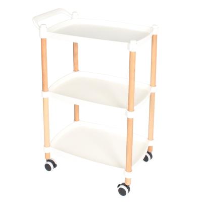 China 3 tier sustainable top selling utility rolling cart for householed storage trolley rack hand carts for sale