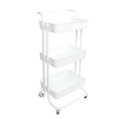 China Viable Wholesales Plastics Cart Organizer Trolley Service Rack. for sale